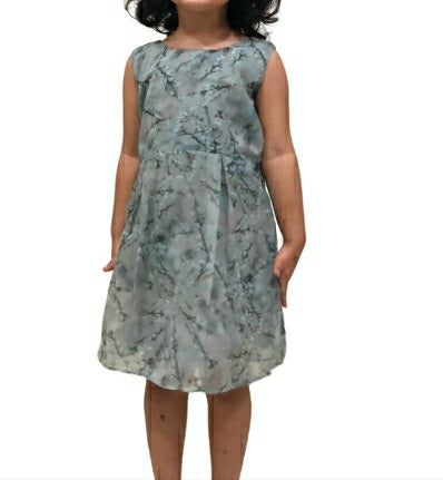 Grey Printed Dress - EIARAA STUDIO