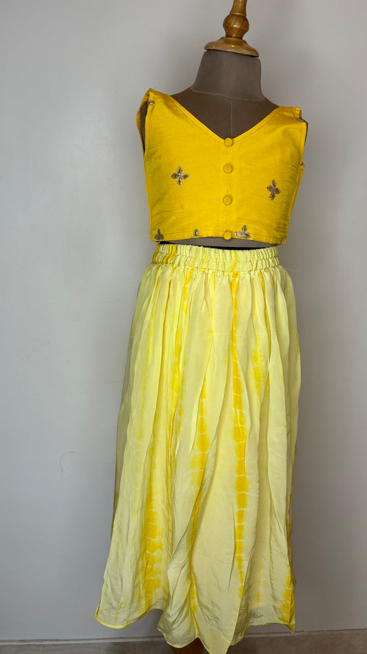 Bright Yellow Lehenga Set - EIARAA STUDIO