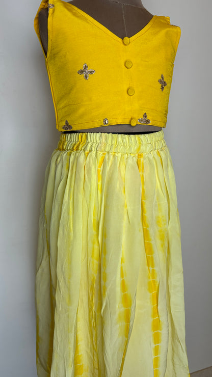 Bright Yellow Lehenga Set - EIARAA STUDIO