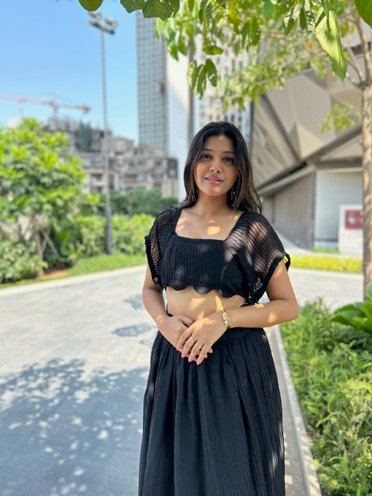 Black Elegant Summer Set - EIARAA STUDIO