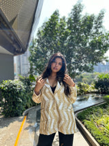 White and Golden Blazer