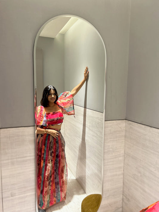 Red Elegant Co-Ord Set - EIARAA STUDIO