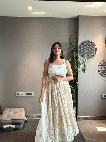 White and Gold Dress - EIARAA STUDIO