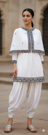 Cape Style Kurta Set