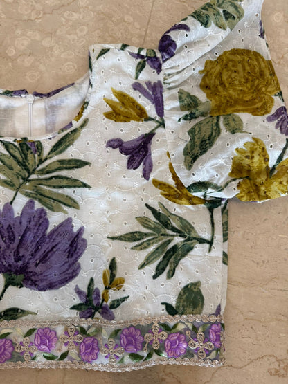 Kids Floral Embroidered Co-ord Set - EIARAA STUDIO