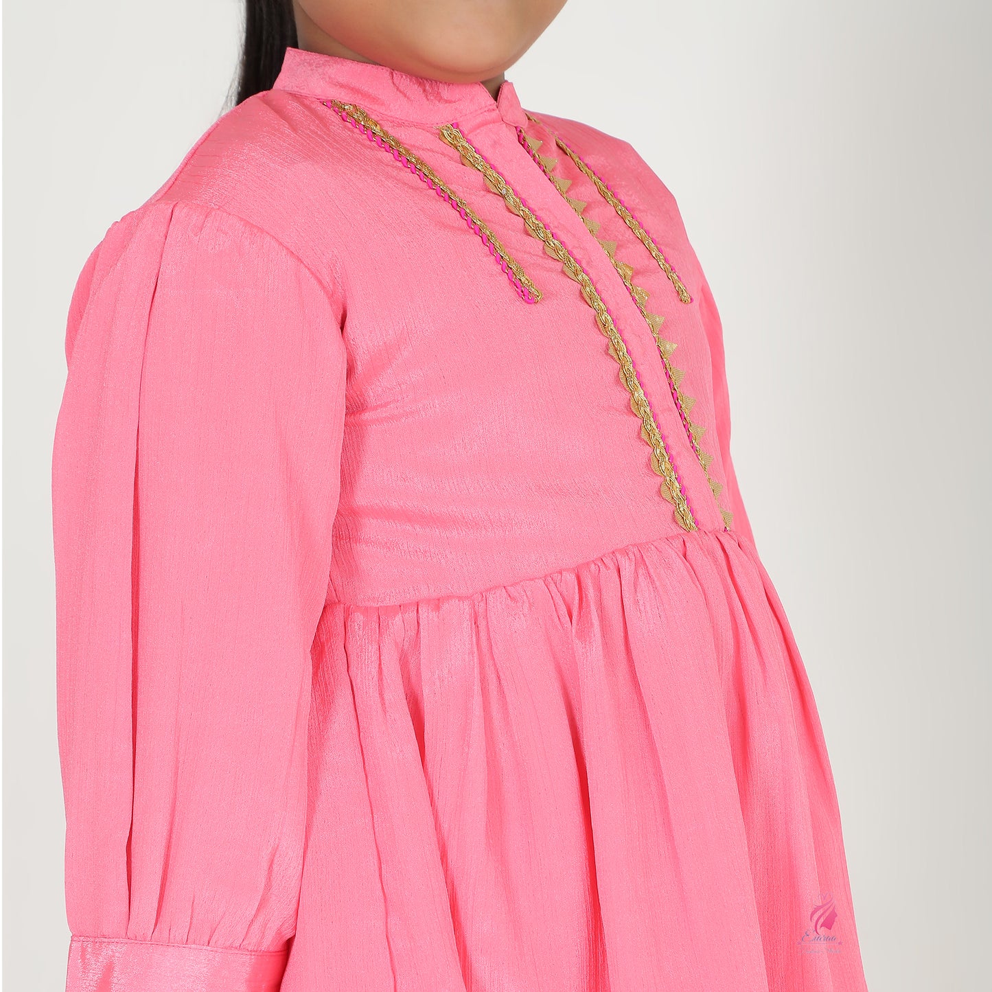 Pink pocket embroidery coord set - EIARAA STUDIO