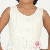 White embroidered Jmpsuit