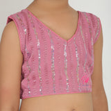 PInk sequin Lehenga set