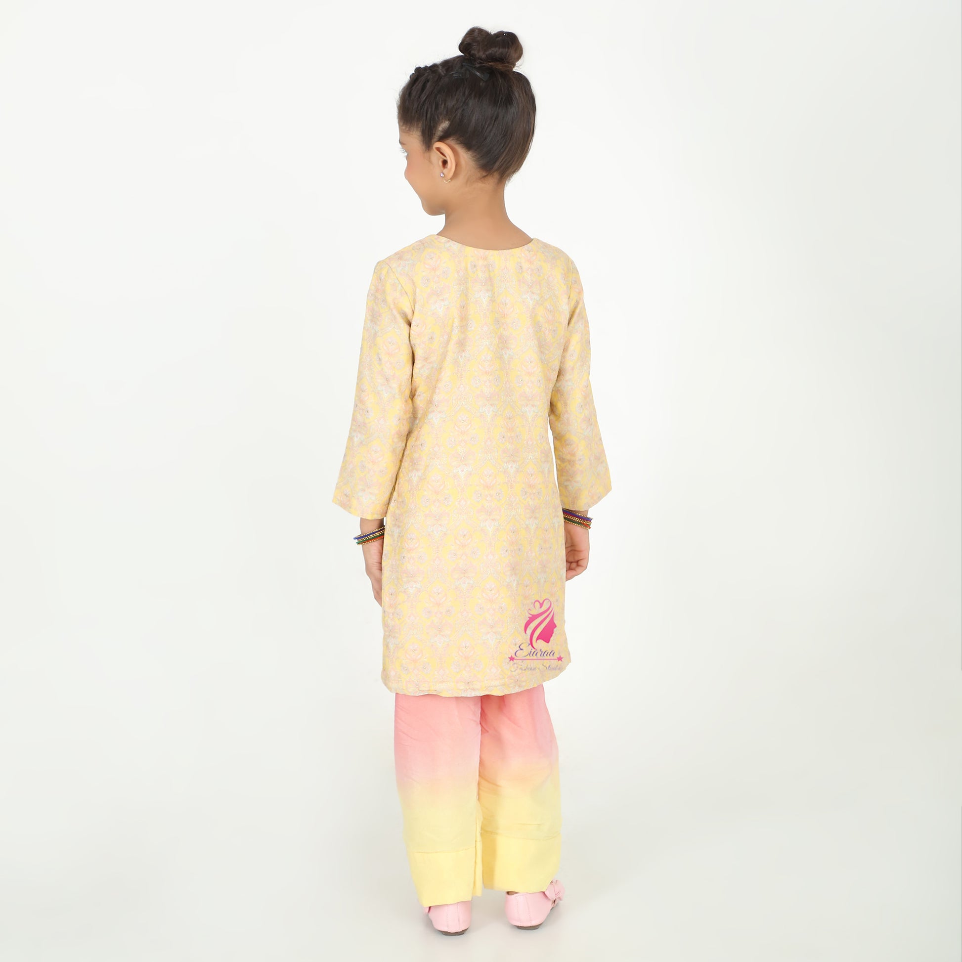 Yellow embroidered suit - EIARAA STUDIO