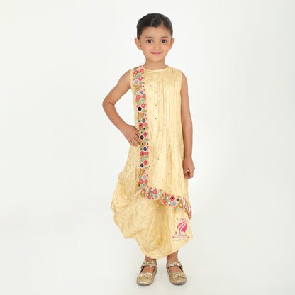Beige Cowl gown - EIARAA STUDIO