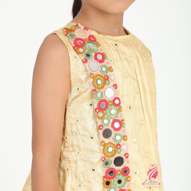 Beige Cowl gown