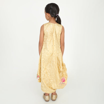Beige Cowl gown - EIARAA STUDIO