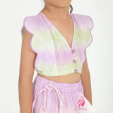 Lavender Shaded Lehenga Set